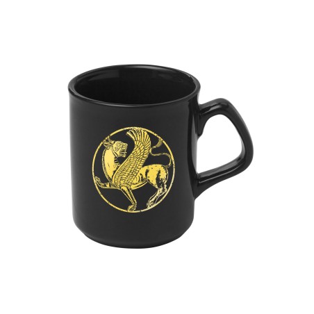 ماگ شیر بالدار + اندرزهای اوستا با طلای 14 عیار