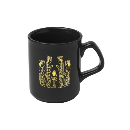 ماگ "زنان نیایشگر" + اندرزهای اوستا با طلای 14 عیار