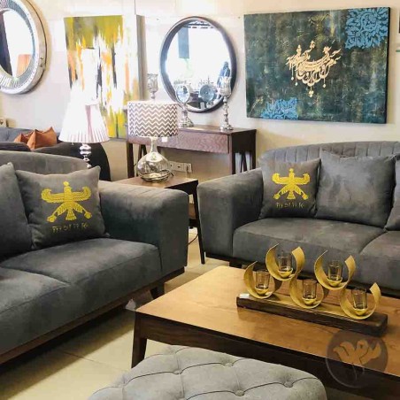 Golden Shahbaz cushion