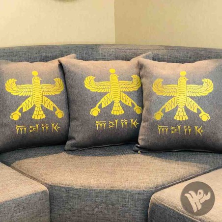 Golden Shahbaz cushion