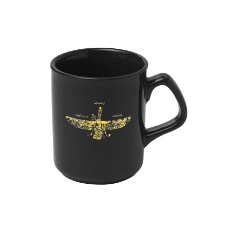 ماگ فروهر + اندرزهای اوستا با طلای 11 عیار